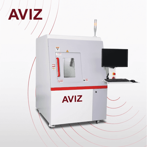 AVIZ Inline 3D X-ray Advanced Online X-ray Inspection System for Hidden Joint Inspection - SMT inspection and quality control AVIZ Inline 3D X-ray Advanced Online X-ray Inspection System for Hidden Joint Inspection equipment view for automated SMT inspection and quality control