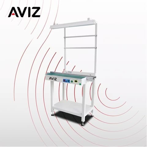AVIZ 500MM Transmission PCB Conveyor for Board Transfer Control - تحميل وتفريغ ونقل وتخزين PCB المؤقت AVIZ 500MM Transmission PCB Conveyor for Board Transfer Control منظر المعدة ضمن حركة PCB مستقرة بين مراحل العملية