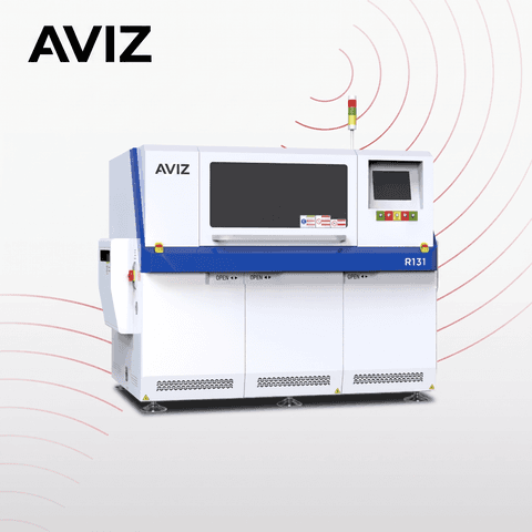 AVIZ Axial Component Pick and Place Platform for Through-hole Process Control - لحام DIP وTHT واللحام الموجي والانتقائي AVIZ Axial Component Pick and Place Platform for Through-hole Process Control منظر المعدة ضمن لحام الثقوب واللحام الانتقائي