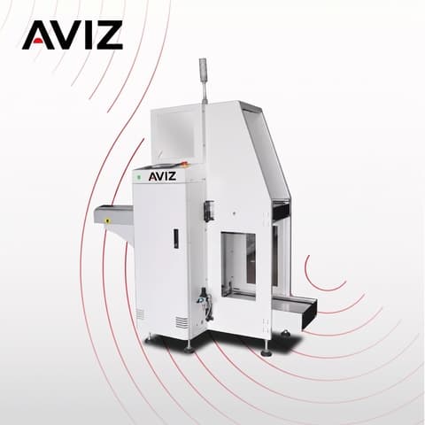 AVIZ Mini Box PCB Loader for Board Transfer Control - تحميل وتفريغ ونقل وتخزين PCB المؤقت AVIZ Mini Box PCB Loader for Board Transfer Control منظر المعدة ضمن حركة PCB مستقرة بين مراحل العملية