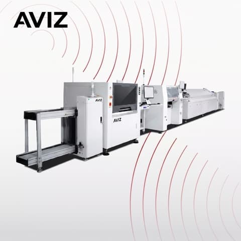 AVIZ Quality SMT Production Line for Line Layout Planning - تخطيط خطوط إنتاج SMT AVIZ Quality SMT Production Line for Line Layout Planning منظر المعدة ضمن تدفق تجميع SMT وPCBA الكامل