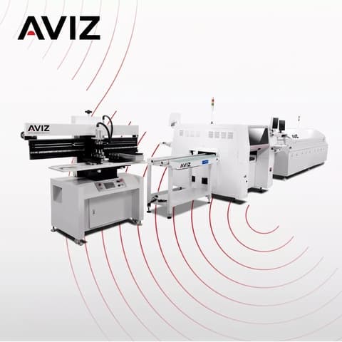 AVIZ Lights Assembly SMT Production Line for Line Layout Planning - تخطيط خطوط إنتاج SMT AVIZ Lights Assembly SMT Production Line for Line Layout Planning منظر المعدة ضمن تدفق تجميع SMT وPCBA الكامل