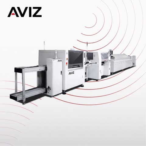 AVIZ Street Light SMT Production Line for Line Layout Planning - تخطيط خطوط إنتاج SMT AVIZ Street Light SMT Production Line for Line Layout Planning منظر المعدة ضمن تدفق تجميع SMT وPCBA الكامل