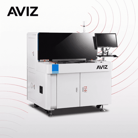 AVIZ Inline Mini Cutting PCB Router Depaneling System for Low-stress Board Separation - فصل لوحات PCB وPCBA AVIZ Inline Mini Cutting PCB Router Depaneling System for Low-stress Board Separation منظر المعدة ضمن فصل PCB وPCBA بطريقة مضبوطة