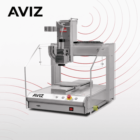 AVIZ Benchtop Lead Desktop PCB Router Depaneling System for Low-stress Board Separation - فصل لوحات PCB وPCBA AVIZ Benchtop Lead Desktop PCB Router Depaneling System for Low-stress Board Separation منظر المعدة ضمن فصل PCB وPCBA بطريقة مضبوطة