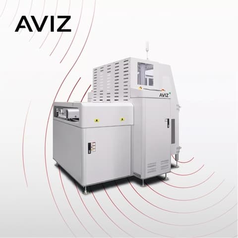 AVIZ Vacuum Magazine PCB Loader Unloader for Board Transfer Control - تحميل وتفريغ ونقل وتخزين PCB المؤقت AVIZ Vacuum Magazine PCB Loader Unloader for Board Transfer Control منظر المعدة ضمن حركة PCB مستقرة بين مراحل العملية