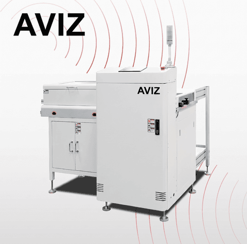 AVIZ Buffer Assembly PCB Conveyor for Board Transfer Control - تحميل وتفريغ ونقل وتخزين PCB المؤقت AVIZ Buffer Assembly PCB Conveyor for Board Transfer Control منظر المعدة ضمن حركة PCB مستقرة بين مراحل العملية