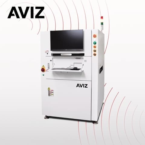AVIZ SPI Solder Paste Inspection System for Paste Volume Control - فحص SMT وضبط الجودة AVIZ SPI Solder Paste Inspection System for Paste Volume Control منظر المعدة ضمن فحص SMT الآلي وضبط الجودة