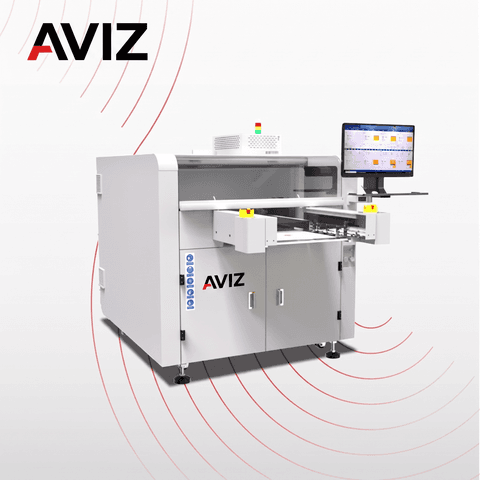 AVIZ SS430 Selective Wave Solder Wave Soldering System for Through-hole Process Control - لحام DIP وTHT واللحام الموجي والانتقائي AVIZ SS430 Selective Wave Solder Wave Soldering System for Through-hole Process Control منظر المعدة ضمن لحام الثقوب واللحام الانتقائي