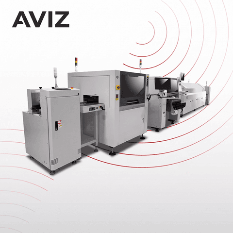 AVIZ JUKI Turnkey SMT Production Line for Line Layout Planning - تخطيط خطوط إنتاج SMT AVIZ JUKI Turnkey SMT Production Line for Line Layout Planning منظر المعدة ضمن تدفق تجميع SMT وPCBA الكامل