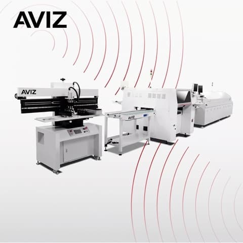 AVIZ Quality Auto SMT Production Line for Line Layout Planning - تخطيط خطوط إنتاج SMT AVIZ Quality Auto SMT Production Line for Line Layout Planning منظر المعدة ضمن تدفق تجميع SMT وPCBA الكامل