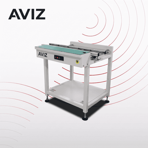AVIZ Standard Chain PCB Conveyor for Board Transfer Control - تحميل وتفريغ ونقل وتخزين PCB المؤقت AVIZ Standard Chain PCB Conveyor for Board Transfer Control منظر المعدة ضمن حركة PCB مستقرة بين مراحل العملية