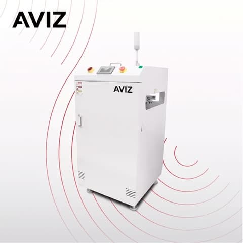 AVIZ Degrees Turning PCB Conveyor for Board Transfer Control RFQ Profile 2 - تحميل وتفريغ ونقل وتخزين PCB المؤقت AVIZ Degrees Turning PCB Conveyor for Board Transfer Control RFQ Profile 2 منظر المعدة ضمن حركة PCB مستقرة بين مراحل العملية