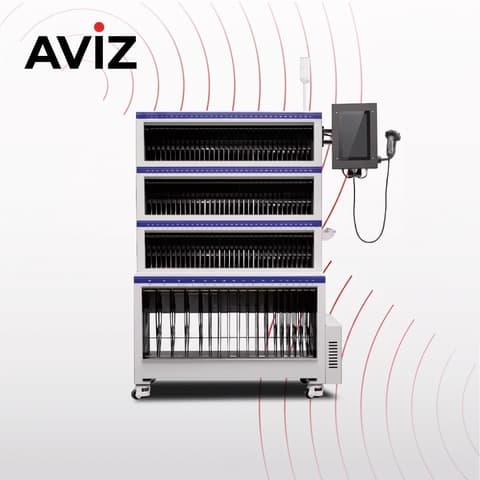 AVIZ Intelligent Rack SMT Storage Accessory for Line Support RFQ Profile 2 - SMT peripheral equipment and consumables AVIZ Intelligent Rack SMT Storage Accessory for Line Support RFQ Profile 2 equipment view for SMT line support, material control, and peripheral operation