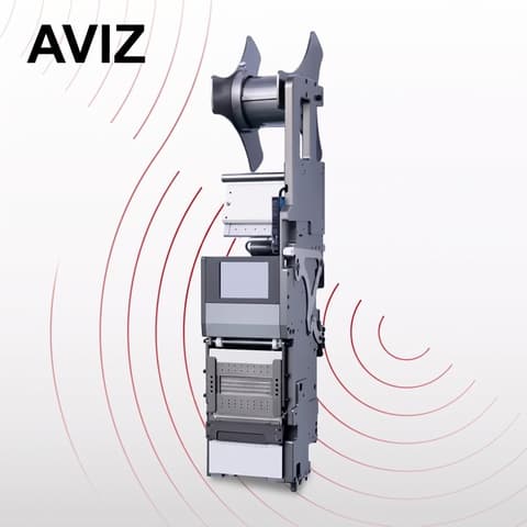 AVIZ Pick Place Placement Feeder for Maintenance Planning - traceability, marking, labeling, and inkjet printing AVIZ Pick Place Placement Feeder for Maintenance Planning equipment view for production identification and traceability marking